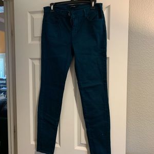 J Brand turquoise skinny jeans, sz 29